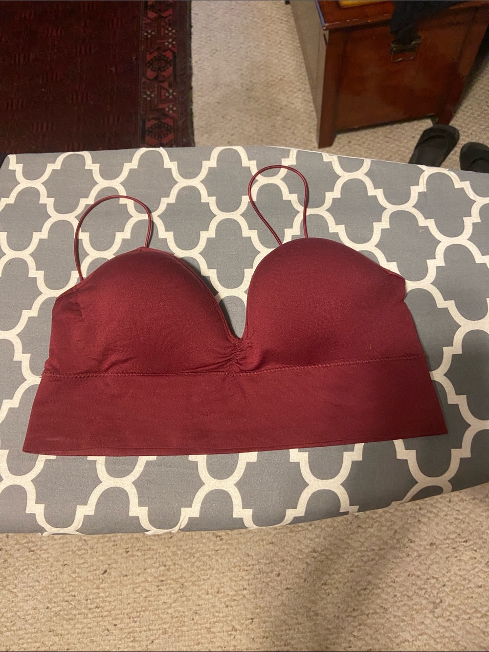 Maroon Bra Top